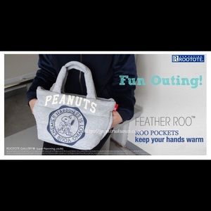 ROOTOTE X PEANUTS SNOOPY feather roo tote bag